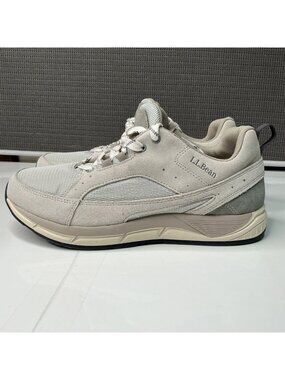 L.L. Bean Women's Beige Walking Shoes Size 11 Medium Mesh/Suede Upper